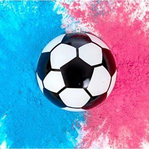 Gender Reveal Mini Soccer Ball With Pink & Blue Powder NWT